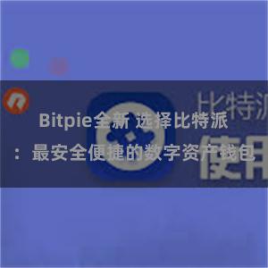 Bitpie全新 选择比特派：最安全便捷的数字资产钱包