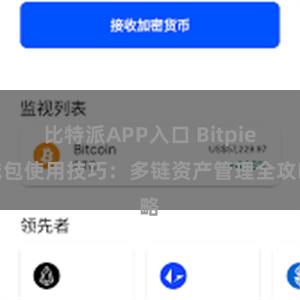 比特派APP入口 Bitpie钱包使用技巧：多链资产管理全攻略