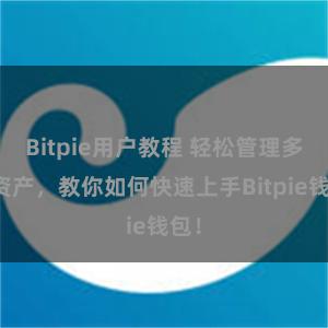 Bitpie用户教程 轻松管理多链资产，教你如何快速上手Bitpie钱包！