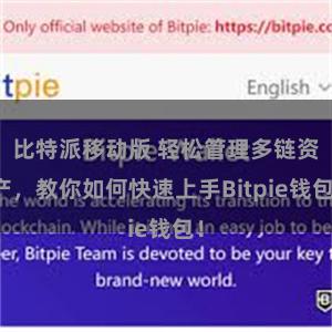 比特派移动版 轻松管理多链资产，教你如何快速上手Bitpie钱包！