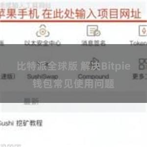 比特派全球版 解决Bitpie钱包常见使用问题