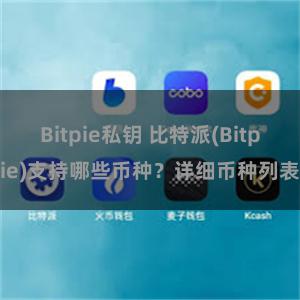 Bitpie私钥 比特派(Bitpie)支持哪些币种？详细币种列表