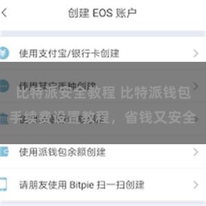 比特派安全教程 比特派钱包手续费设置教程，省钱又安全