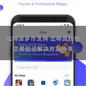 比特派多币支持 比特派钱包交易延迟解决方案分享