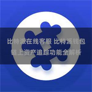 比特派在线客服 比特派钱包链上资产追踪功能全解析