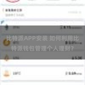 比特派APP安装 如何利用比特派钱包管理个人理财？