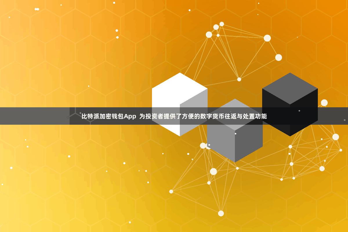 比特派加密钱包App  为投资者提供了方便的数字货币往返与处置功能